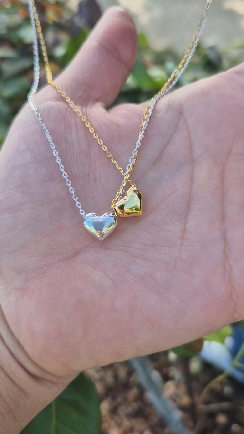 Minimalist 925 Sterling Silver Heart Pendant Necklace